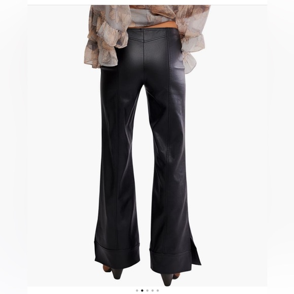 NWT Free People Glow Up Faux Leather Pants - Picture 4 of 6